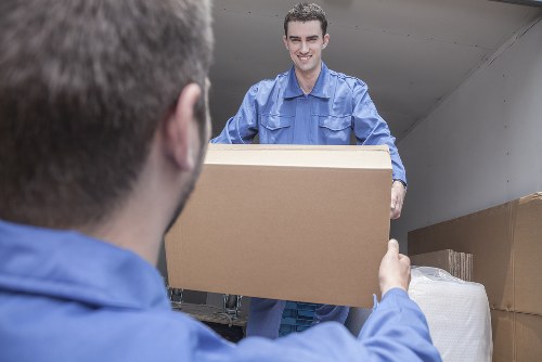 Removal van ready for a residential move in Battersea