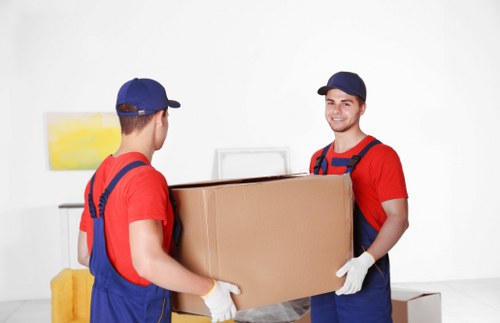 Removal team planning a house move in Battersea