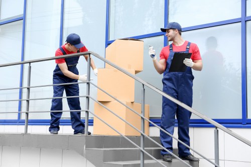 Removal van used for flat and office relocations in Battersea