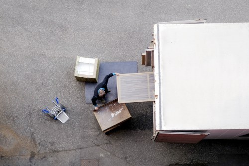 House removals planning in Battersea with moving boxes and a London home