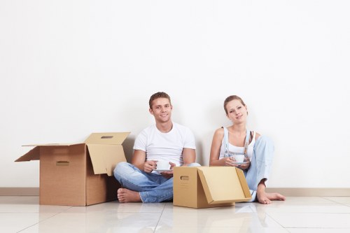 Office relocation service in Battersea with moving team