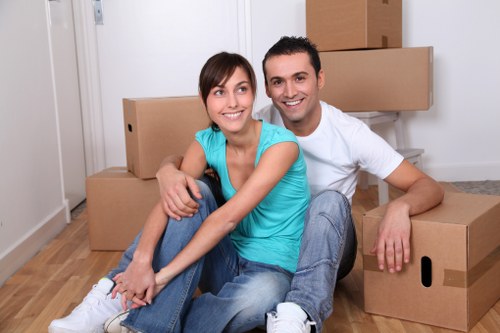 Battersea moving truck loaded for a residential relocation
