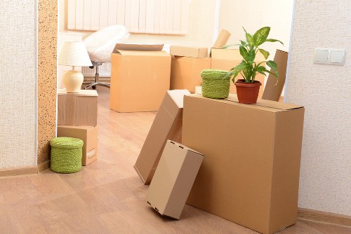 Planning a Battersea furniture removal with boxes and packing materials