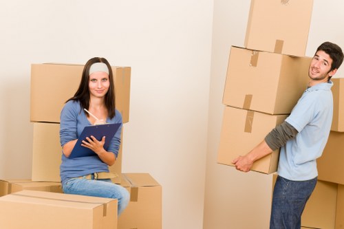 Loading furniture during a Battersea removals process