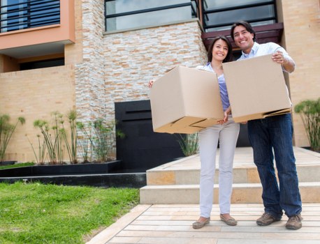 Professional movers handling furniture during Battersea house removals